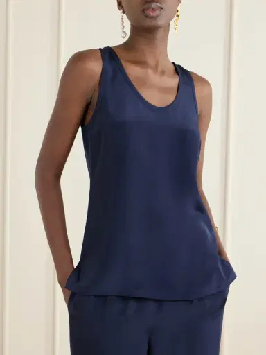 Max Mara Draped Silk Tank | Thumbnail 3