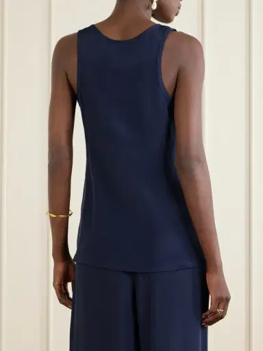 Max Mara Draped Silk Tank | Thumbnail 4