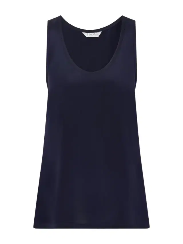 Max Mara Draped Silk Tank
