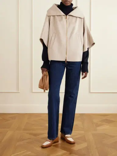 Max Mara Draped Cashmere Short Coat | Thumbnail 2