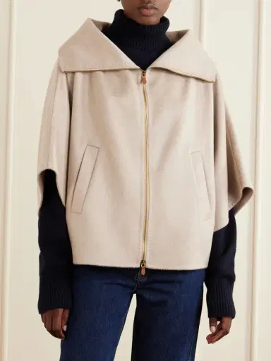 Max Mara Draped Cashmere Short Coat | Thumbnail 3