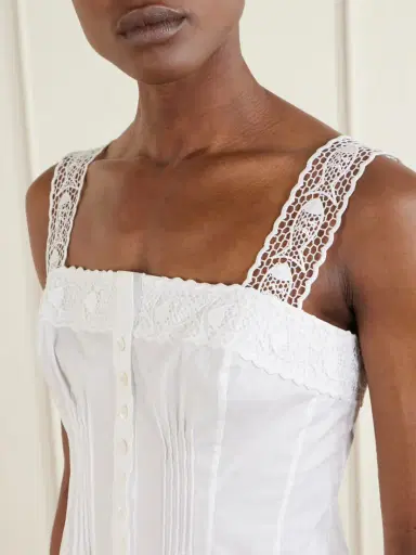 Staud + Da Adolfo Matilde Cotton-blend Tank | Thumbnail 4
