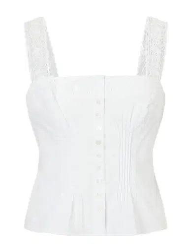 Staud + Da Adolfo Matilde Cotton-blend Tank | Thumbnail 1