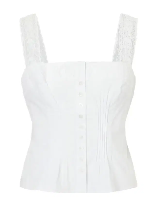 Staud + Da Adolfo Matilde Cotton-blend Tank