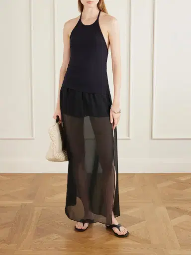 La Ligne Ribbed Jersey Halterneck Tank | Thumbnail 2 La Ligne Ribbed Jersey Halterneck Tank | Thumbnail 2
