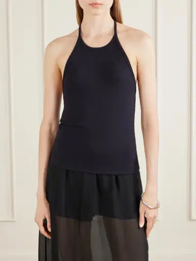 La Ligne Ribbed Jersey Halterneck Tank | Thumbnail 3 La Ligne Ribbed Jersey Halterneck Tank | Thumbnail 3