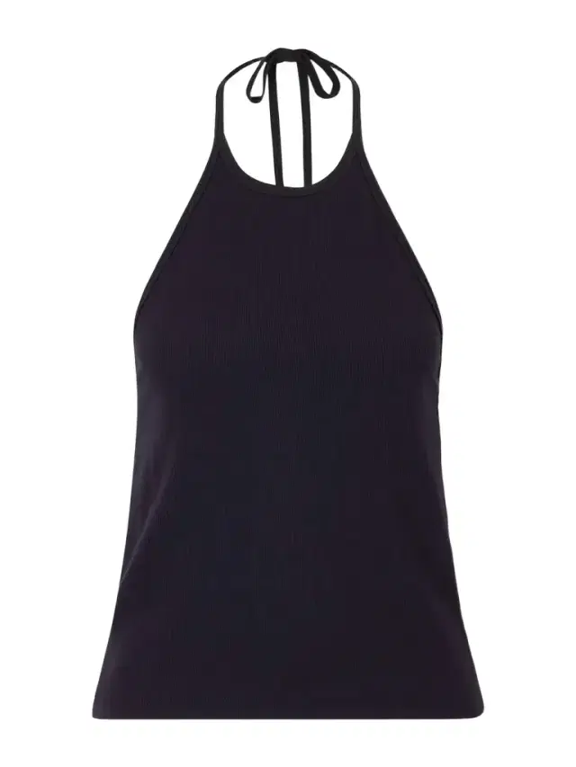La Ligne Ribbed Jersey Halterneck Tank