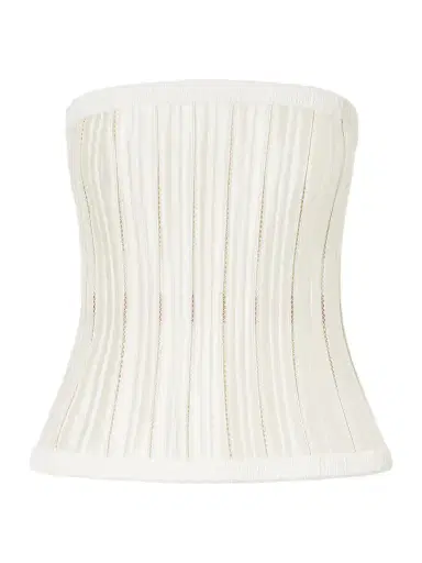 Danielle Frankel Ivy Cotton-blend Twill Bustier Top | Thumbnail 1