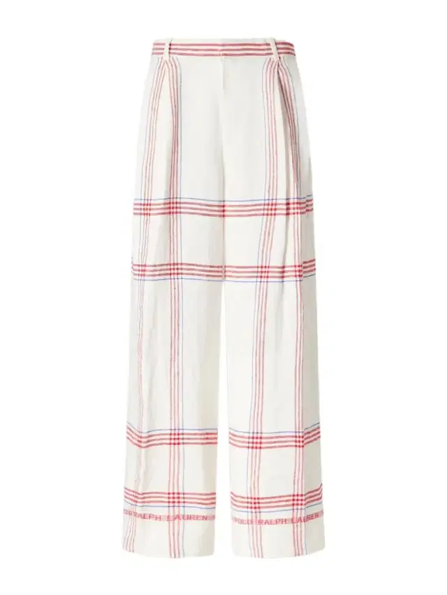 Polo Ralph Lauren Checked Linen Wide-leg Pants