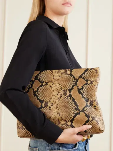 Nili Lotan Jerry Snake-effect Leather Clutch | Thumbnail 2 Nili Lotan Jerry Snake-effect Leather Clutch | Thumbnail 2