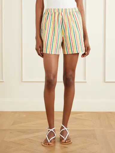 Lido Striped Cotton-poplin Shorts | Thumbnail 3 Lido Striped Cotton-poplin Shorts | Thumbnail 3