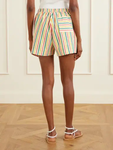 Lido Striped Cotton-poplin Shorts | Thumbnail 4 Lido Striped Cotton-poplin Shorts | Thumbnail 4