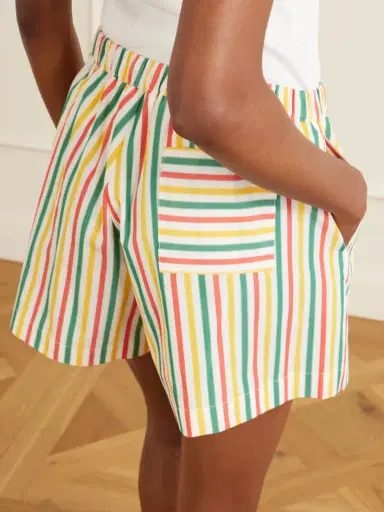 Lido Striped Cotton-poplin Shorts | Thumbnail 5 Lido Striped Cotton-poplin Shorts | Thumbnail 5