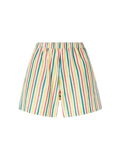 Lido Striped Cotton-poplin Shorts | Thumbnail 1 Lido Striped Cotton-poplin Shorts | Thumbnail 1