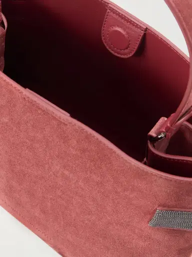 Brunello Cucinelli Bead-embellished Suede Shoulder Bag | Thumbnail 6 Brunello Cucinelli Bead-embellished Suede Shoulder Bag | Thumbnail 6