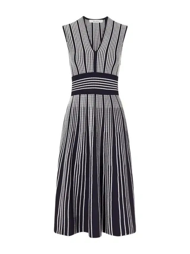 Max Mara Mainile Mxmagreste Striped Knitted Dress
