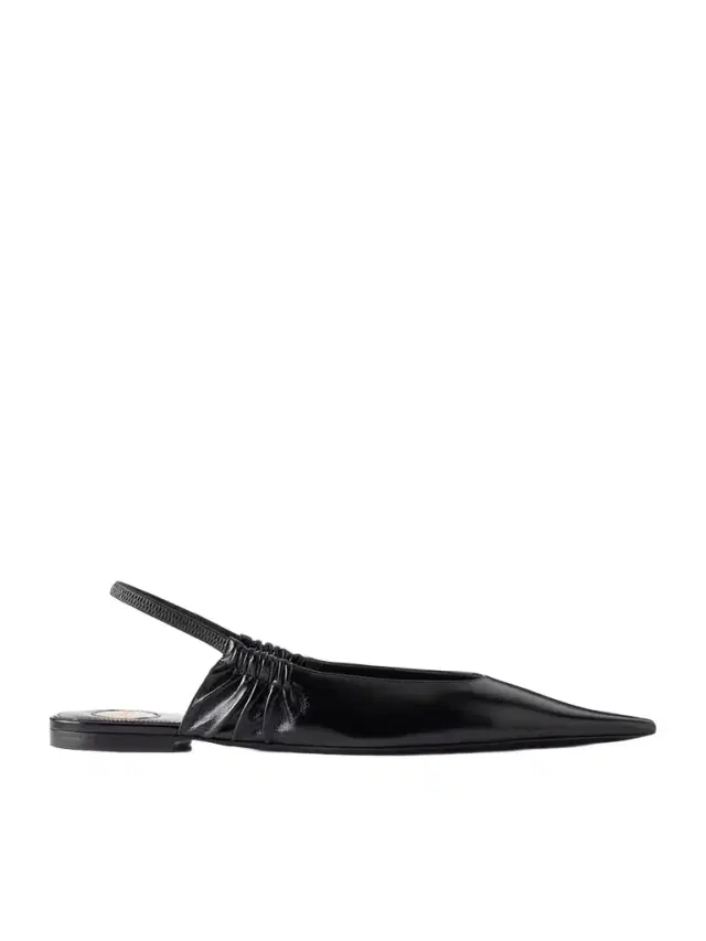 Anne-marie Ruched Leather Pumps