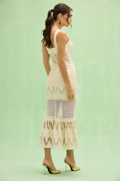 PatBo FLORA LACE MIDI DRESS | Thumbnail 4
