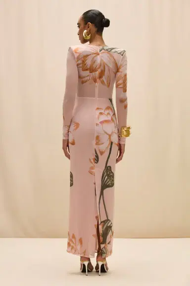 PatBo LOTUS LONG SLEEVE MAXI DRESS | Thumbnail 5