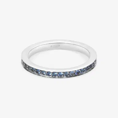 NANIS Nanis 18K White Gold Blue Sapphire Ring Sz. 6 AS6-507 - by The Solist | Thumbnail 2 NANIS Nanis 18K White Gold Blue Sapphire Ring Sz. 6 AS6-507 - by The Solist | Thumbnail 2