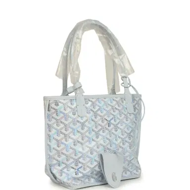 goyard Goyard Goyardine Anjou Polar Blue Mini Bag Palladium Hardware | Thumbnail 2 goyard Goyard Goyardine Anjou Polar Blue Mini Bag Palladium Hardware | Thumbnail 2