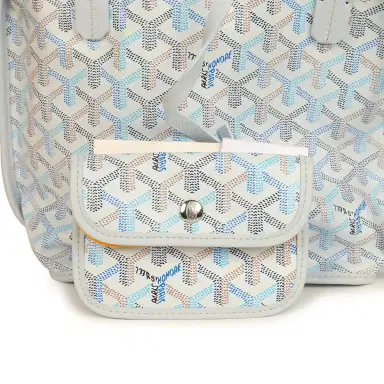 goyard Goyard Goyardine Anjou Polar Blue Mini Bag Palladium Hardware | Thumbnail 7 goyard Goyard Goyardine Anjou Polar Blue Mini Bag Palladium Hardware | Thumbnail 7