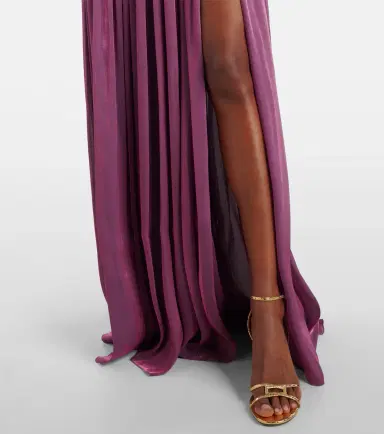 Costarellos Ruched off-shoulder gown | Thumbnail 6 Costarellos Ruched off-shoulder gown | Thumbnail 6