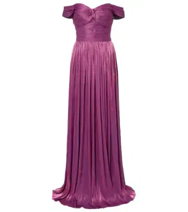 Costarellos Ruched off-shoulder gown | Thumbnail 1 Costarellos Ruched off-shoulder gown | Thumbnail 1