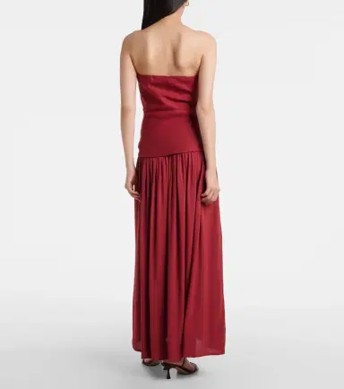 Faithfull Hedy gathered linen maxi dress | Thumbnail 4