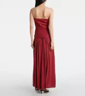 Faithfull Hedy gathered linen maxi dress | Thumbnail 10