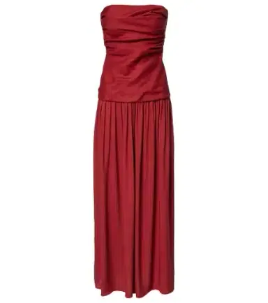 Faithfull Hedy gathered linen maxi dress | Thumbnail 1