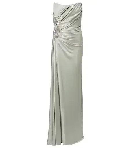 Costarellos Lorinne embellished jersey bustier gown