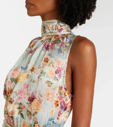 Camilla Embellished floral silk maxi dress | Thumbnail 3 Camilla Embellished floral silk maxi dress | Thumbnail 3