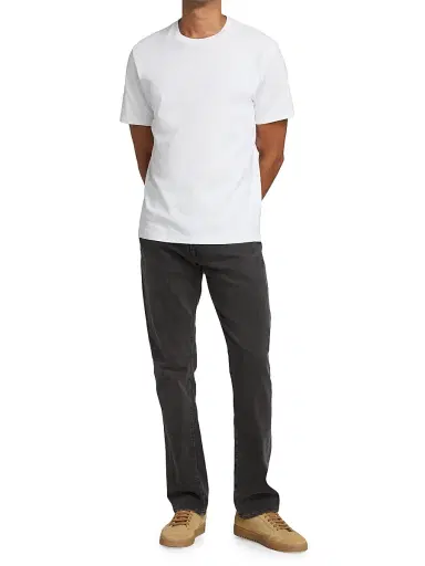 Frame Men's Short-Sleeve Cotton T-Shirt - White - Size XL | Thumbnail 2