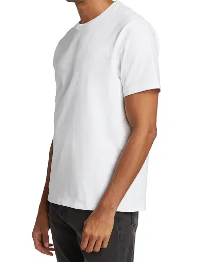 Frame Men's Short-Sleeve Cotton T-Shirt - White - Size XL | Thumbnail 4