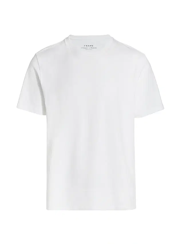 FRAME Men's Short-Sleeve Cotton T-Shirt - White