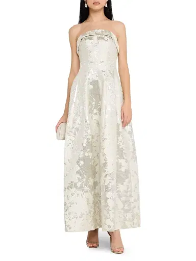 Simkhai Women's Octavia Floral Strapless Gown | Thumbnail 2 Simkhai Women's Octavia Floral Strapless Gown | Thumbnail 2