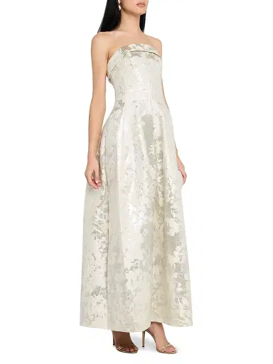 Simkhai Women's Octavia Floral Strapless Gown | Thumbnail 3 Simkhai Women's Octavia Floral Strapless Gown | Thumbnail 3