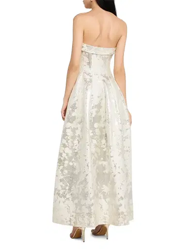 Simkhai Women's Octavia Floral Strapless Gown | Thumbnail 4 Simkhai Women's Octavia Floral Strapless Gown | Thumbnail 4