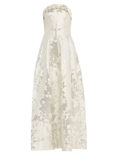 Simkhai Women's Octavia Floral Strapless Gown | Thumbnail 1 Simkhai Women's Octavia Floral Strapless Gown | Thumbnail 1