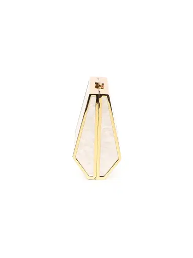 Simkhai Women's Maddox Marble-Finish Acrylic Convertible Clutch - Pearl | Thumbnail 3