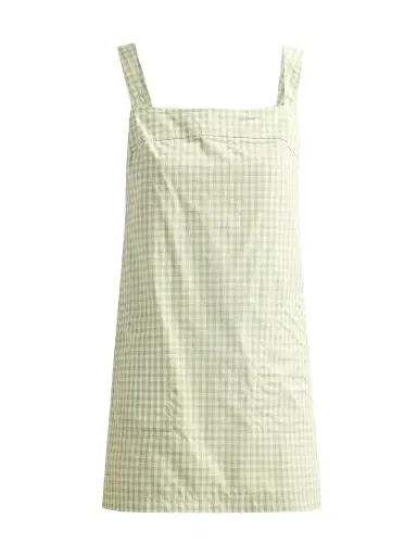 SIMKHAI Women's Sloan Gingham Mini Dress - Lime Gingham | Thumbnail 1