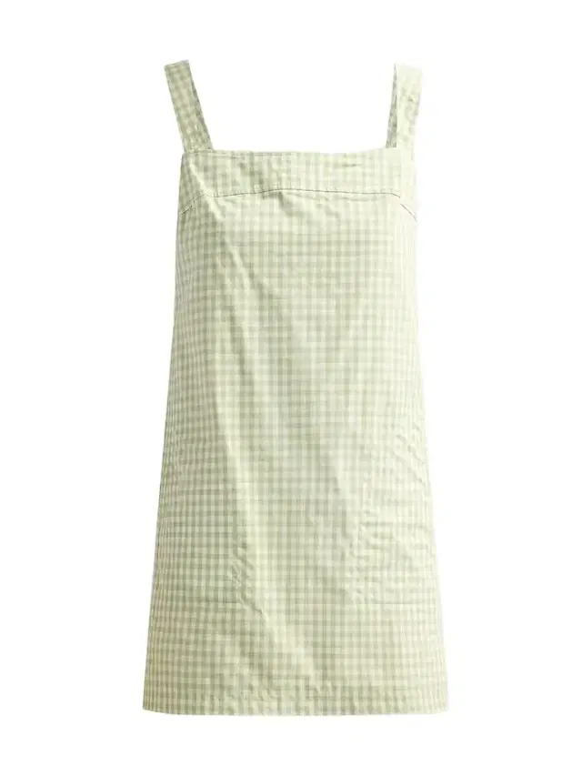 SIMKHAI Women's Sloan Gingham Mini Dress - Lime Gingham