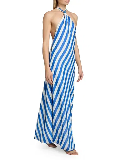 Solid & Striped Women's The Brisa Reversiable Cover-Up Maxi Dress - Blue Stripe - Size XS | Thumbnail 4 Solid & Striped Women's The Brisa Reversiable Cover-Up Maxi Dress - Blue Stripe - Size XS | Thumbnail 4