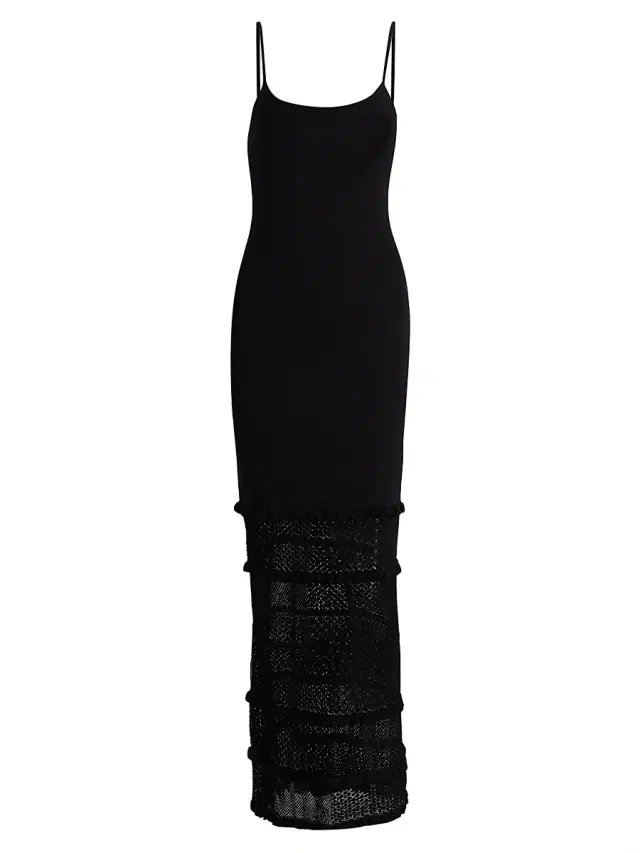 Solid & Striped Women's The Gabrielle Knit Maxi Dress - Noir