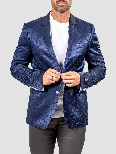 Maceoo Men's Socrate Evo Marthyr Blazer - Blue - Size XXXXL | Thumbnail 3