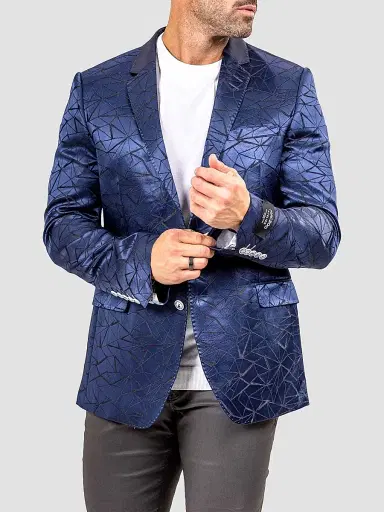 Maceoo Men's Socrate Evo Marthyr Blazer - Blue - Size XXXXL | Thumbnail 4