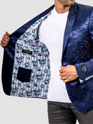 Maceoo Men's Socrate Evo Marthyr Blazer - Blue - Size XXXXL | Thumbnail 5