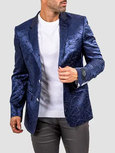 Maceoo Men's Socrate Evo Marthyr Blazer - Blue - Size XXXXL | Thumbnail 7