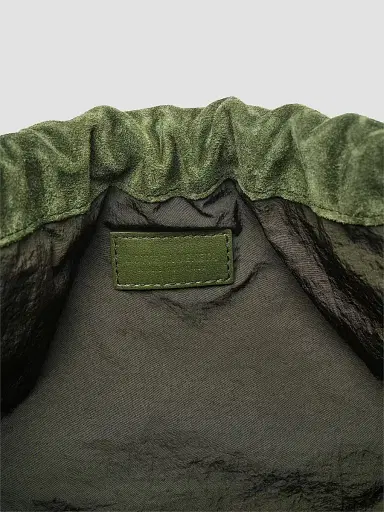 Bottega Veneta Women's Dustbag Medium Intrecciato Suede Shoulder Bag - Green Tweed Gold | Thumbnail 4